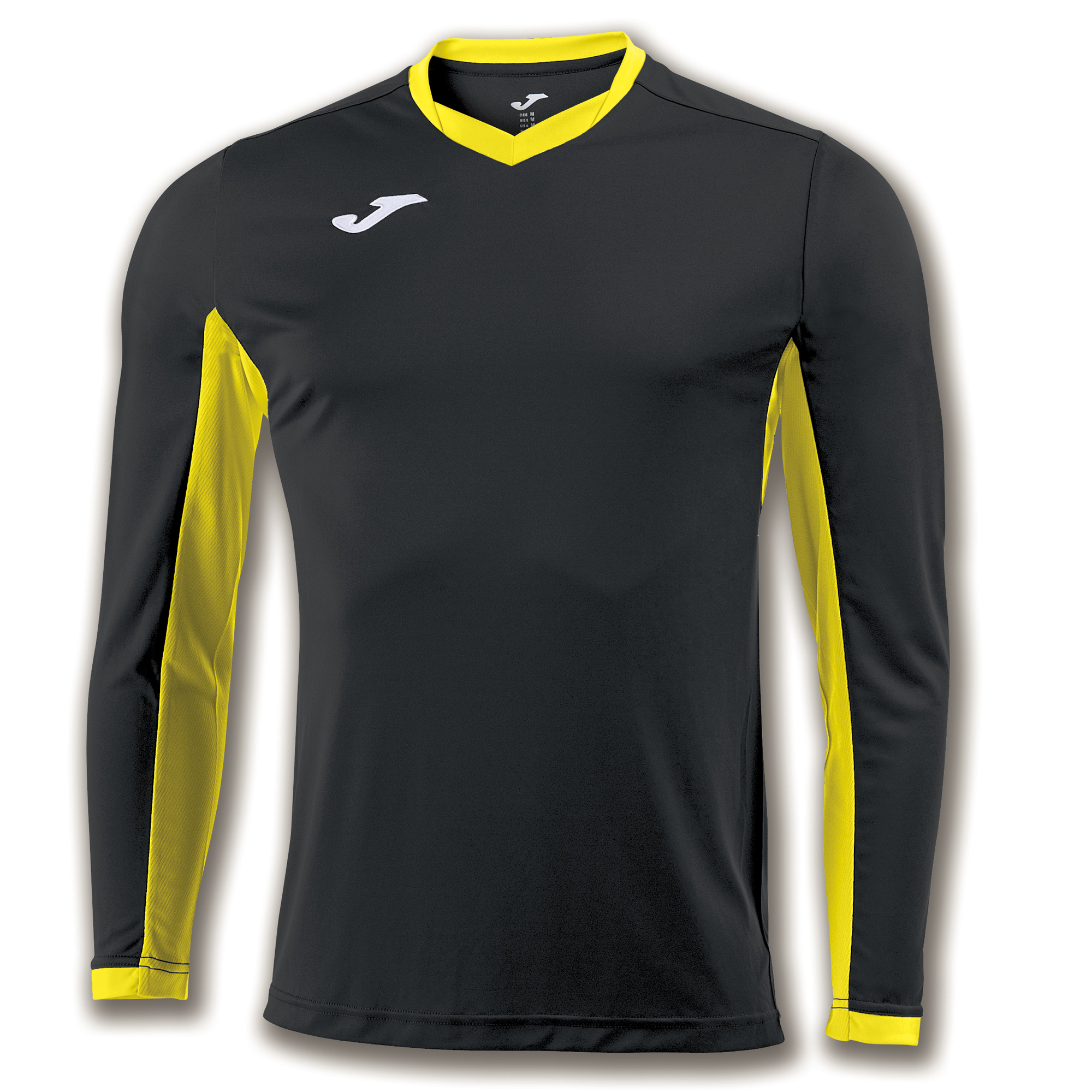 black and yellow long sleeve shirt